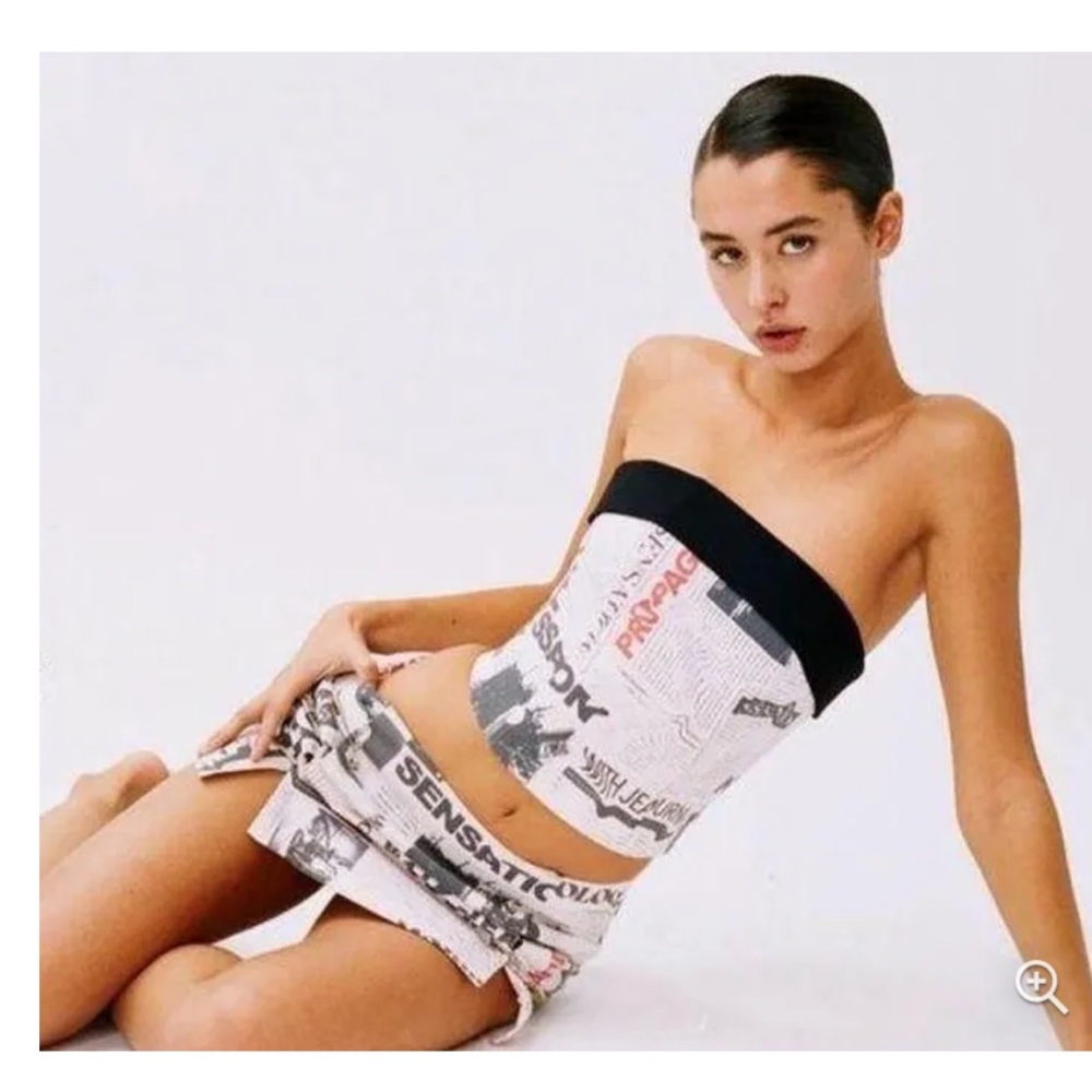 *RARE* WITH JEAN CARLA CORSET IN NEWSPAPER